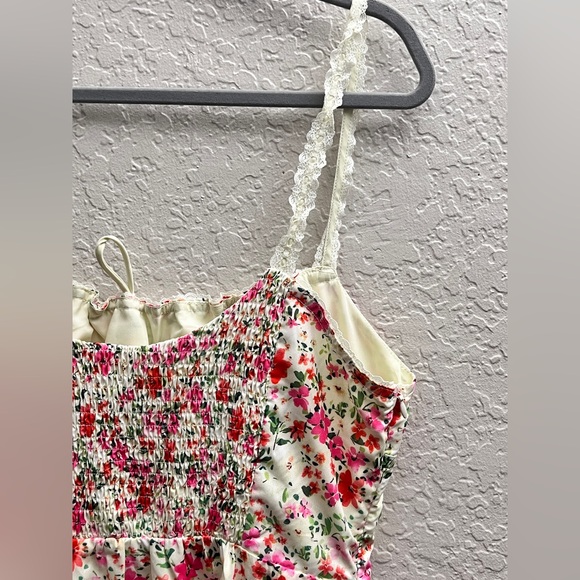 Commense Floral Print Trim Cami Midi Dress XL - Picture 6 of 16